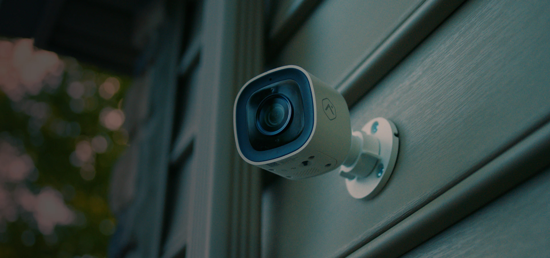 security cam system installed outside a house